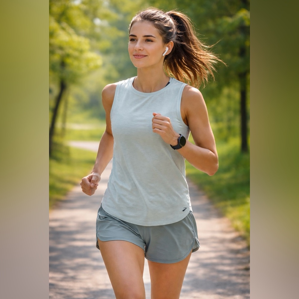 Sleeveless running top